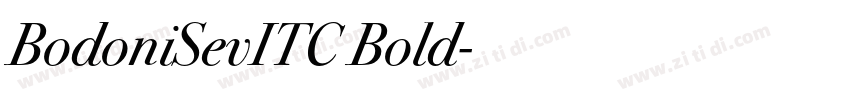 BodoniSevITC Bold字体转换